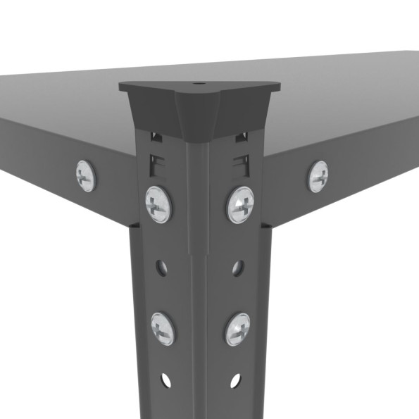 Стелаж металевий 220х100х50 см ЧОРНИЙ 6 полиць з металу РУНА для дому, комори, кухні -
                                                        Фото 5